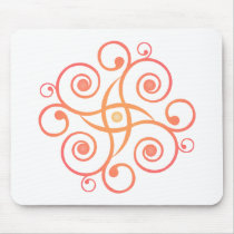 Vector Art: Gradient Spirals: Mouse Pads