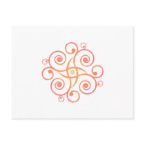 Vector Art: Gradient Spirals: Postcard