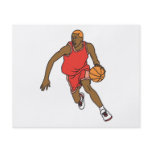 vector basketball player dribbling personalised flyer