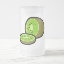 Vector kiwifruit coffee mugs