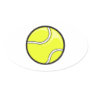 vector tennis ball graphic oval sticker