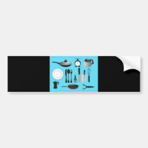vectorvaco_09101901_kitchen_stuffs_vectors_large bumper sticker