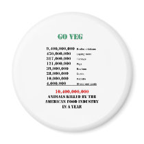 veg numbers fridge magnets