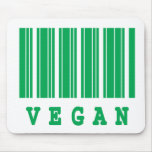 vegan barcode design mousepads
