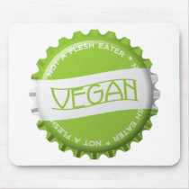 Vegan Bottlecap Mouse Pad