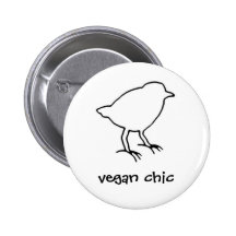 vegan chic button