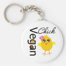 Vegan Chick Keychains