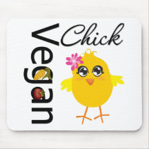 Vegan Chick Mouse Pads