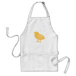 Vegan Chick yellow aprons