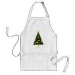 Vegan Christmas Tree Doodle Art Apron
