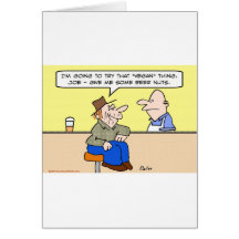 vegan diet beer nuts bar card