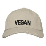 Vegan embroidered hats