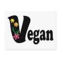 Vegan Flower postcards