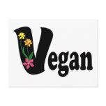 Vegan Flower postcards