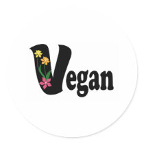 Vegan Flower Stickers