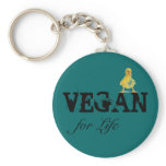 Vegan for Life Keychain
