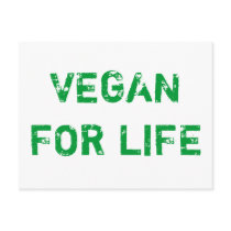 VEGAN FOR LIFE POSTKARTEN
