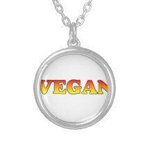 Vegan in Flames Necklace