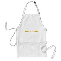 Vegan in Rasta Stripes Apron
