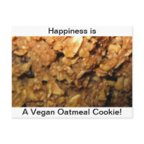 Vegan Oatmeal Cookies Postcard