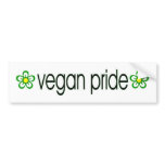 Vegan Pride bumper sticker bumper stickers