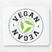 Vegan Sports Logo Mouse Pad