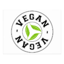 Vegan Sports Logo Post Cards