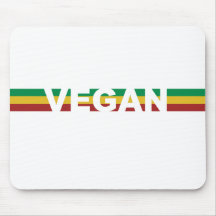 Vegan Stripes Rasta Mousepad
