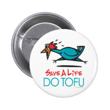Vegan, Vegetarian Tofu Pin
