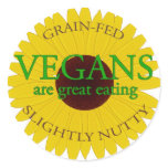 Vegans are great eating! stickers