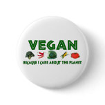 Vegans For The Planet buttons
