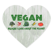 Vegans for the Planet Heart Sticker