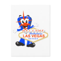 Vegas baby sign white background