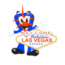Vegas baby sign white background