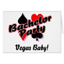 Vegas Bachelor Party Card
