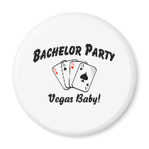 Vegas Bachelor Party Magnet