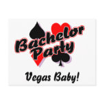 Vegas Bachelor Party Post Card