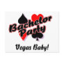 Vegas Bachelor Party Post Card
