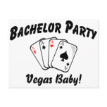 Vegas Bachelor Party postcards