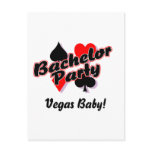 Vegas Bachelor Party postcards