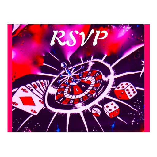 Casino themed party invitations uk