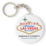 Vegas Destination Wedding Commemorative Keychain