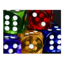 Vegas Dice Post Card