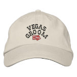 Vegas Groom Embroidered Hat