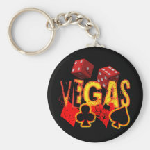 VEGAS - GRUNGE AND PAINT SPLATTER KEY CHAIN