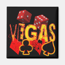 VEGAS - GRUNGE AND PAINT SPLATTER MAGNETS