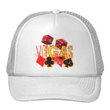 VEGAS - GRUNGE AND PAINT SPLATTER TRUCKER HAT