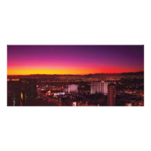 Vegas - NY - Sunrise over the city Rack Card Template