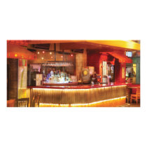 Vegas - NY - The city bar Custom Photo Card