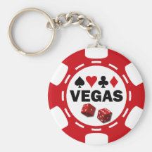 VEGAS POKER CHIP KEY CHAIN
